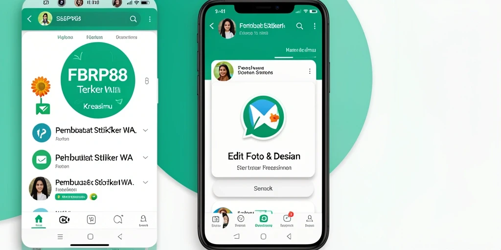 Antarmuka FBRP88 yang user-friendly untuk pembuatan stiker WA.