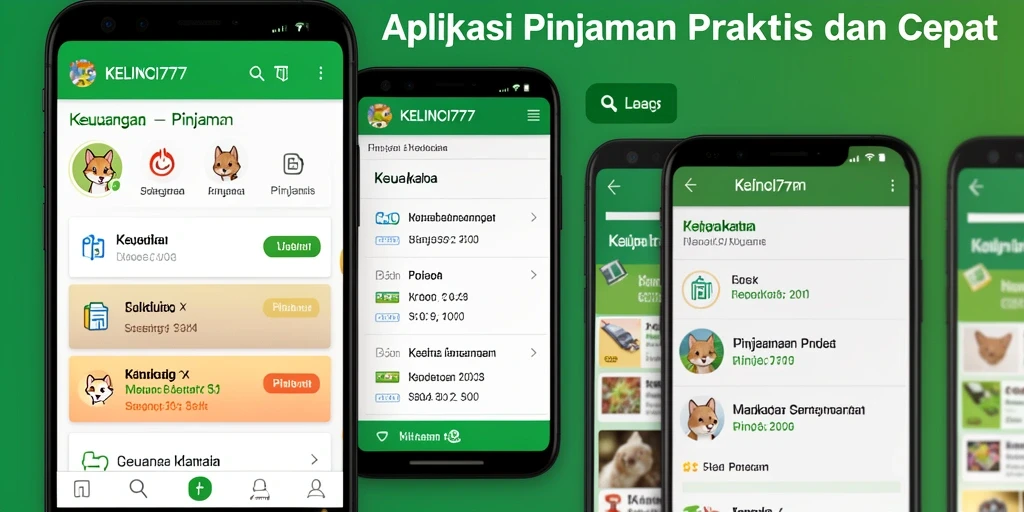Tampilan antarmuka aplikasi KELINCI777 yang user-friendly.