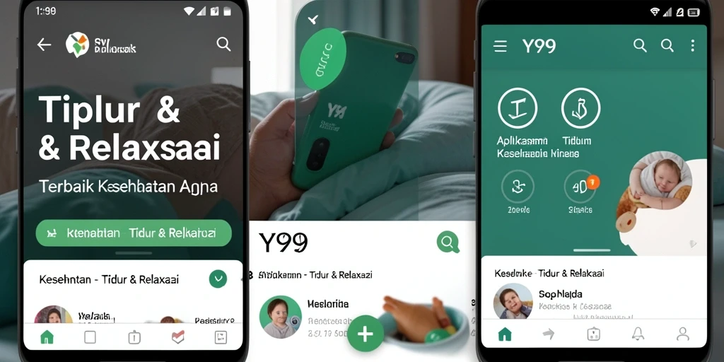 Tampilan antarmuka Y89 yang menenangkan untuk tidur dan relaksasi.