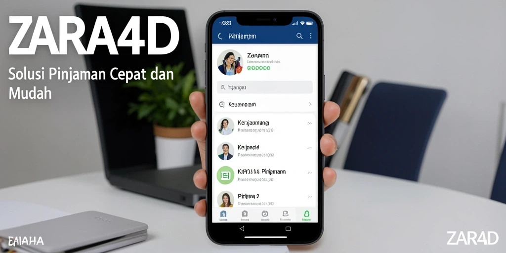 Antarmuka ZARA4D yang user-friendly untuk pengajuan pinjaman.