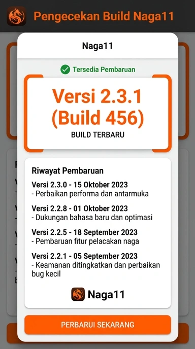 Riwayat Versi aplikasi naga11 untuk pengguna Indonesia